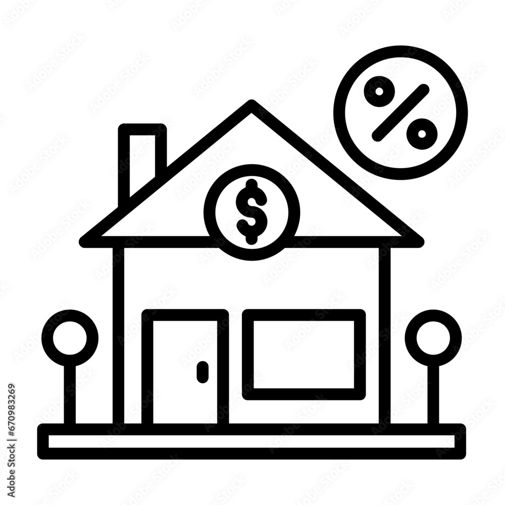 Wall mural Home Loan Icon