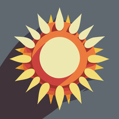 abstract sun vector illustration