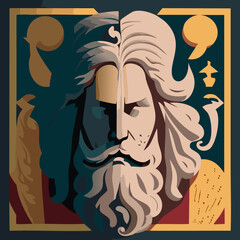 two people in the night, greek mythology character