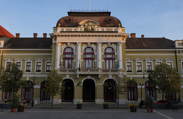 Fototapeta na wymiar Eger city in Hungary , architecture and buildings