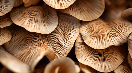 Close up of edible mushrooms (Lingzhi mushroom) as background
 - obrazy, fototapety, plakaty