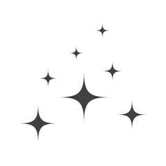 Shine vector icon, clean star illustration sign isolated vector illustration.