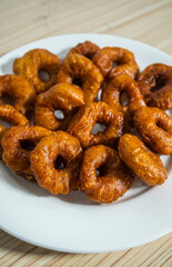 Ali Agrem, traditional rice flour cake from west java, Indonesia. It is called ring snack because of its shape.