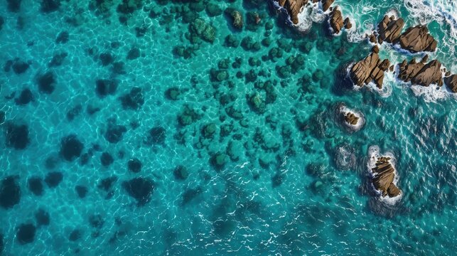 Bird's-eye view of the sea