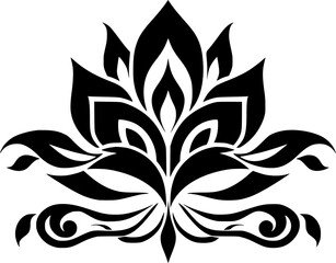 Flower - Minimalist and Flat Logo - Vector illustration