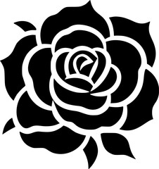 Flower | Minimalist and Simple Silhouette - Vector illustration