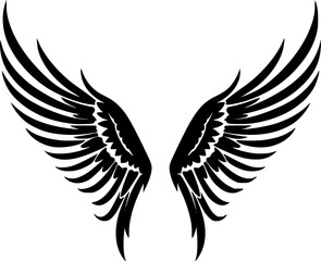 Obraz premium Angel Wings - Minimalist and Flat Logo - Vector illustration