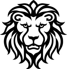 Fototapeta premium Lion | Minimalist and Simple Silhouette - Vector illustration