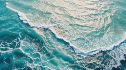 Fototapeta premium Bird's-eye view of the sea
