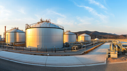 Obraz premium Storage tank at industrial plant