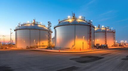 Obraz premium Storage tank at industrial plant