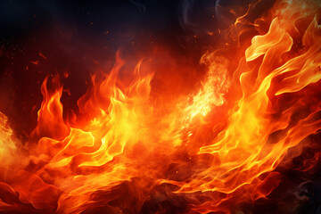 Fototapeta premium Fire background.