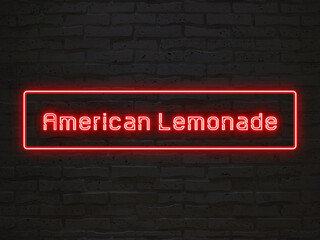 American Lemonade のネオン文字