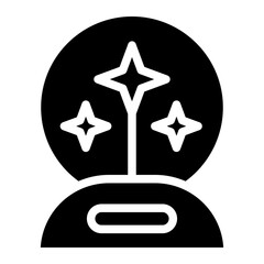 crystal ball glyph