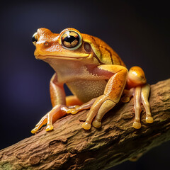 Colorful frog animal