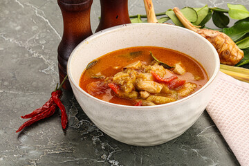 Thai traditional Tom Yum with chicken