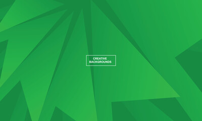 abstract background green with creative shape line gradient style for card design, banner, brochure