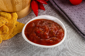 Spicy mexican sauce Salsa dip