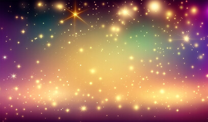 abstract background with bokeh and stars