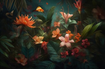 Obraz na płótnie Canvas tropical natural background