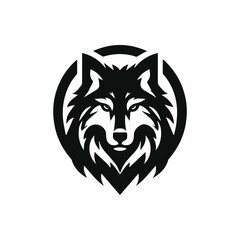 Sleek and Minimalist Wolf Logo Design, Embrace Ambitious Wolf Vector Logo