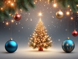 christmas tree with balls