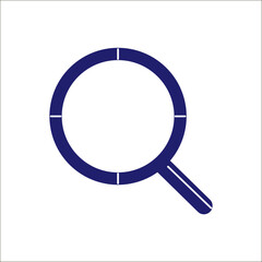 Loupe, magnifying glass search icon.