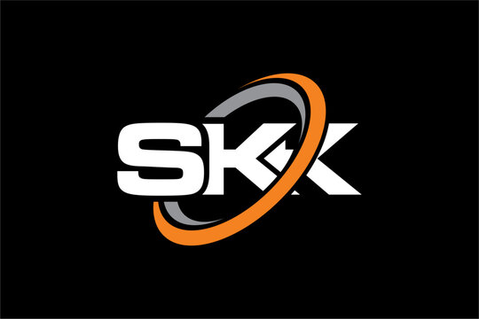 SKK creative letter logo design vector icon illustration