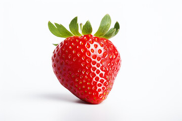 Strawberry on white background.