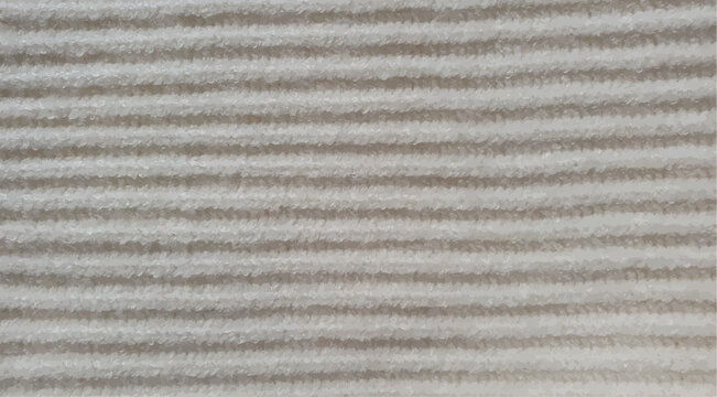 Vector white knitted line texture.
Texture of white knitted clothes vector. Knitting lines for interior decor. Parallel white lines. Geometric knitted background. White texture of knitted clothing.