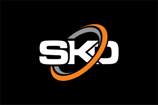 SKD creative letter logo design vector icon illustration