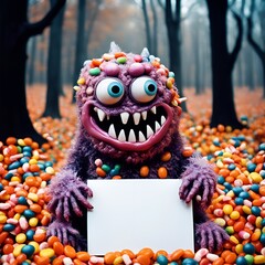 happy halloween monster