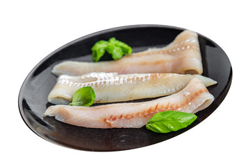 blue whiting fish fillet fresh seafood delicious healthy eating Pescetarian cooking appetizer meal food snack on the table copy space food