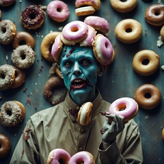 Zombie donut funny