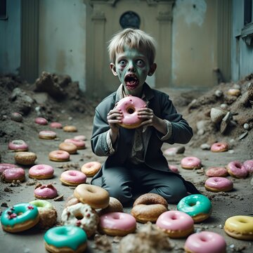 Zombie donut boy