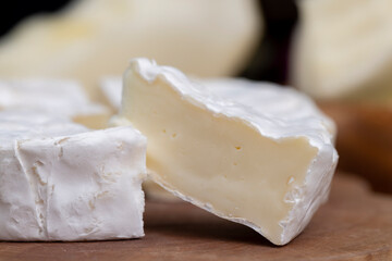 soft processed cheese on a board and paper