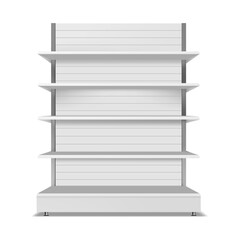 Gondola Display for Branding in Superstore, Blank Display Shelf Stand. #gondola #branding #supermarket #shelf #mockup