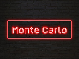 Monte Carlo のネオン文字