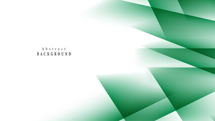 Green color triangular background. A sample with polygonal shapes.