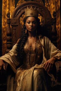 Pretty black African queen royalty. 