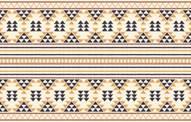 Ethnic abstract ikat art. Aztec ornament print. geometric ethnic pattern seamless  color oriental.  Design for background ,curtain, carpet, wallpaper, clothing, wrapping, Batik, vector illustration.