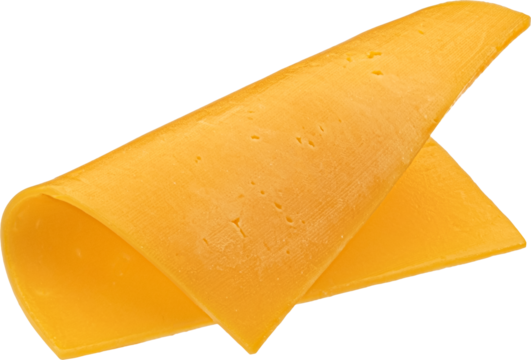 Processed cheese, burger cheese slice isolated