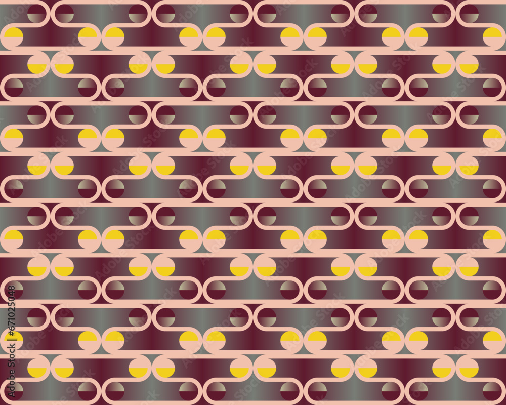 Aufkleber seamless pattern vector graphics design made with abstract geometric shapes and forms