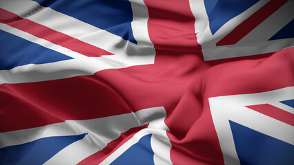 Fototapeta premium Close-up view of United Kingdom National flag.