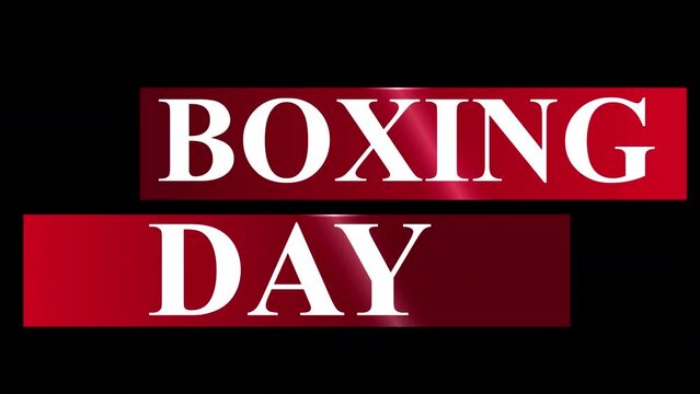 Christmas and Boxing day Shopping lower third - HD - Alpha