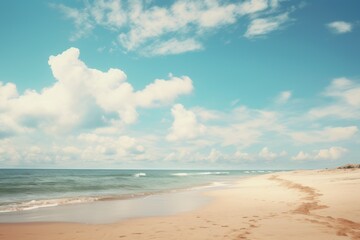 Fototapeta na wymiar Tranquil Beach Horizon.