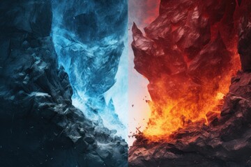 Fire and Ice Contrast.