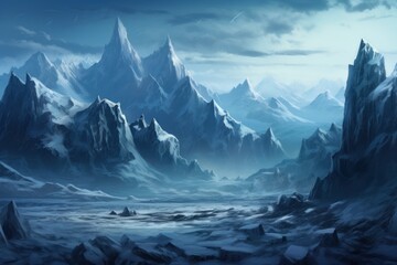Frozen Mountain Peaks.