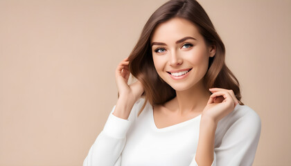 portrait of a woman smilling at the camera 