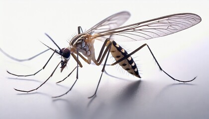 Mosquito isolated on white
